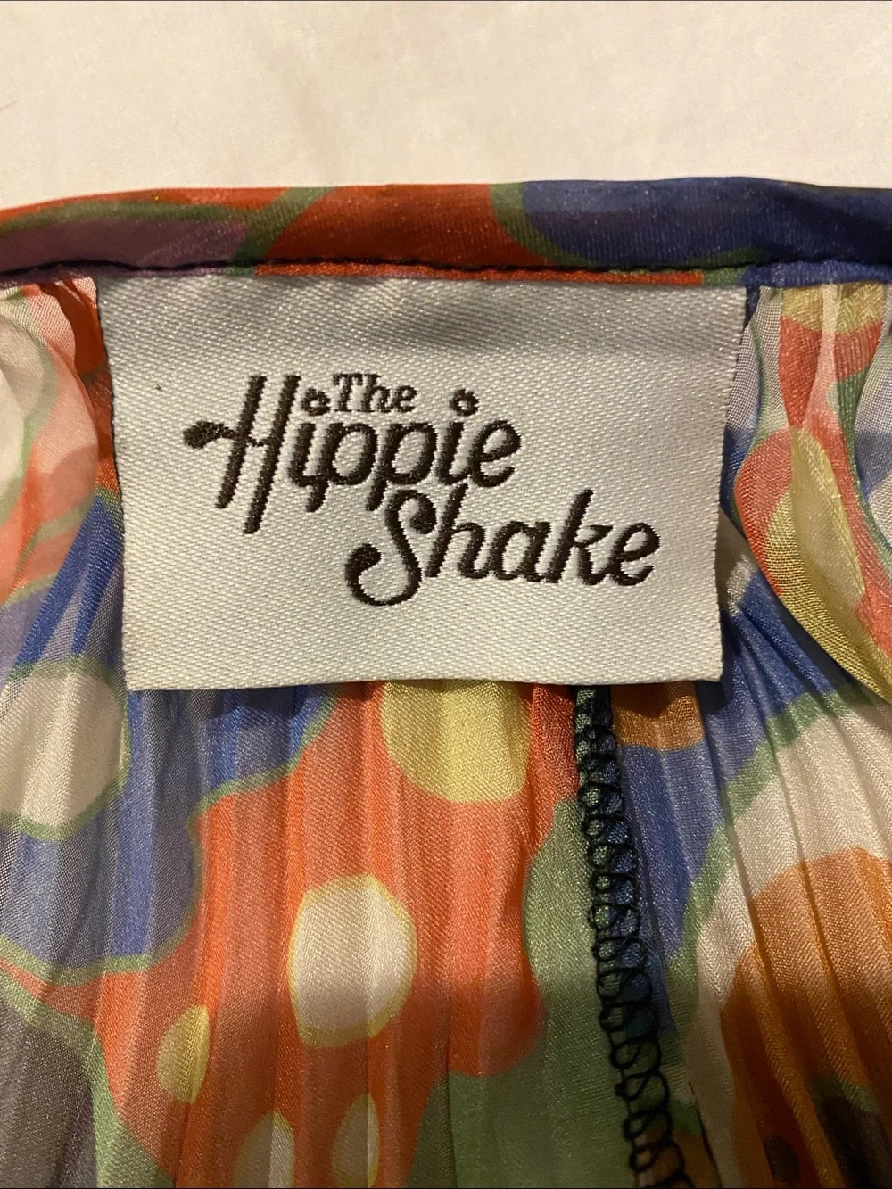 The Hippie Shake Multi-Color Butterfly Pleated Cape Coat - Picture 2 of 7